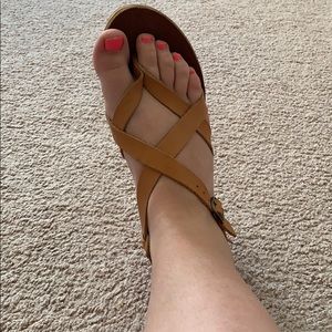 tan sandals